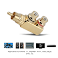 Miniatyrbillede 6 af 8: 2 STK AV-splitterstik RCA-han til 2-hun Audio Video Adapter-stik