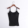 Pikkukuva 2 / 5: Slim Fit Camisole Tank Topit sisäänrakennetulla rintaliivit - Naisten pehmustettu kaula-aukko liivi S Vihreä