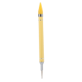 Miniatyrbilde 7 av 8: Dual Ended Nail Dotting Tegning Maling Pen Candy Color Nail Wax Stone Picker Manikyr Gul