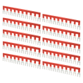 Miniatyrbillede 4 af 8: 10 stk Barrier Gaffel Type Stripe 400V 25A PVC kappe Kobber Materiale TB Jumper Block Terminal Strips til husholdningsapparater TB 2510