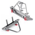 Pikkukuva 2 / 8: CNC-metalli RC-auton etu- ja takapuskuri vararenkaan pidikkeellä, sopii Axial SCX10 II:lle