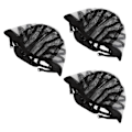Miniatyrbilde 2 av 8: 3 STK Elastisk parykk Nettinghette Svart Nylon Pustende Strekkbart Fake Hårtrekk for Cosplay Makeup