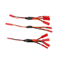 Miniatyrbillede 1 af 8: Rød JST Y Parallel Adapter Harness Sæt Enkel Installation JST Stik Splitter Y Kabel til Traxxas
