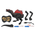 Pikkukuva 1 / 8: Kaukosäädin Dinosaur Lelu Realistic 2.4G Sähköinen kaukosäätimen simulointi Spinosaurus mallilelu lapsille Pojat Tytöt Musta tuplaakku