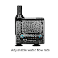 Miniatyrbillede 3 af 5: 450L/H 6W Undervandspumpe til Akvarium Bordplade Fontæner Dam Vandhaver og Hydroponiske Systemer med 2 Dyser AC220-240V EU-stik