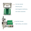 Miniatyrbild 2 av 5: RJ45 Panelmonterad Skruvterminaladapter, RJ45/8P8C Panelkontakt