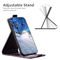 Miniatyrbillede 2 af 5: Til Samsung Galaxy A35 5G Etui Kortholder Vertikal Flip Læder Cover-B11 Mørk lilla