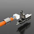 Miniatyrbillede 2 af 5: Rj45 Cat7 Kabel Forlænger Samlingsadapter Netværksforbindelse Fuld Skærmet