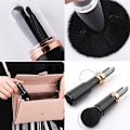 Pikkukuva 5 / 8: 4 in 1 Retractable Makeup Brush Set for Travel Blush Bronzer Contouring Blending Buffing Eye Shadow Blush Portable Makeup Brushes