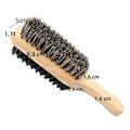 Miniatyrbillede 1 af 5: 1 stk. Miljøvenlig barberkost med svinehår til mænd, bærbar naturlig skægbørste, ansigtsrensning og skægværktøj B