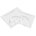 Miniatyrbild 3 av 8: 20 st Nail Color Card Display Practice Manicure Tool Foot Model Manicure Display Card för Manicurist