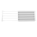 Miniatyrbilde 7 av 8: Utvidbar skaphylle for skap, spikerfri skillevegg for skap, oppbevaringshylle for garderobe, 50-80 cm / 19,7-31,5 tommer lang
