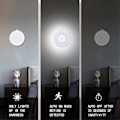 Miniatyrbild 2 av 5: Rörelsesensor Nattlampa Inomhus LED Under Skåpbelysning Självhäftande Batteridriven för Garderob, Var