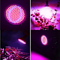 Miniatyrbillede 8 af 8: 24W E27 Dobbelt Hoved 400 LED Plantevækstlys med Skrivebordsklemmeholder til Plantevækst 85‑265V