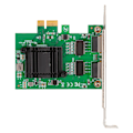 Miniatyrbild 5 av 8: PCIE Ethernet-adapterkort 10/100/1000 Mbps Dual Port Ethernet-nätverkskort med tunn fäste för Windows