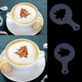 Miniatyrbild 5 av 5: Set i plast - 16 st för cappuccino, choklad, latte art gör det själv