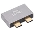 Miniatyrbild 5 av 8: Laddningsdataportsskydd Dubbel typ C-överföringsutvidgningsdocka till USB 3.1-adapter för OS X Book