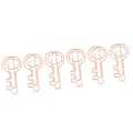 Miniatyrbilde 6 av 8: 100 stk papirklips metall rosegull farge Urheen Design binders for kontorskole