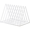Miniatyrbillede 1 af 3: Avisstativ Moderne Avis Holder Magasinholder Bogreol Magasin Samler Hylde Magasinholder Lavet af Metal (Hvid)