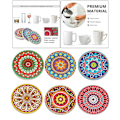 Pikkukuva 3 / 5: Luovat imukykyiset 3D Mandala lasinaluset miehille naisille hauskoja syntymäpäivälahjoja sisustus tyyli 1