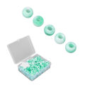 Miniatyrbillede 7 af 8: 200 stk Hårperler Mode Akryl Candy Blandede farver DIY Hårdekoration Perler til HårGrønt
