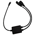 Miniatyrbilde 3 av 5: Micro USB Splitterkabel, 5-pinners hann til 2 hunn Y-splitter ladekabel venstre bend