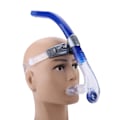 Miniatyrbilde 3 av 5: Front Svømming Pustende Rør Utstyr Snorkel Undervannsdykking Snorkling Tilbehør Blå
