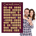 Miniatyrbillede 2 af 5: Dates Skrab Af Plakat, Valentinsdag Billedrumsindretning, Sort