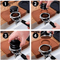 Miniatyrbillede 3 af 5: Kaffe jam pad silikone jam pad multifunktionel skridsikker slidstærk fortykkende brun pulver