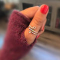 Miniatyrbild 4 av 5: Till Min Dotter - Driv Bort Din Ångest Regnbågsfärgade Pärlor Fidget Ring 2022 Hot Zekai Silver