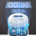Miniatyrbilde 5 av 6: Plank Trainer Multifunksjonell Justerbar Timing Intelligent Counting Push Up Board med Oppbevaringspose for Fitness Svart