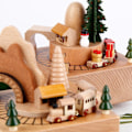 Miniatyrbillede 5 af 5: Elegant Trævindmølle Musikboks