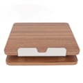 Miniatyrbild 6 av 8: Trä Laptop Stativ Bekvämt Ergonomisk Justerbar Design Aluminiumlegering Djup Trä Färg Kontors Laptop Stativ