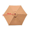 Miniatyrbillede 5 af 5: Udskiftningscover til parasol - 6 ribber - Diameter 2m - Vandtæt - UV-beskyttelse - Udskiftningsstof - Khaki (farve)