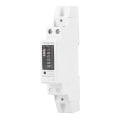 Miniatyrbilde 1 av 7: 220V 5(30)A Digital 1 Fase 2 Leder 1P Rail Meter Elektronisk Kwh Meter-Hvit-1 Stk