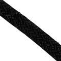 Miniatyrbillede 8 af 8: 1 yard perlebåndstape DIY håndlavet tøj broderet sydekorationstilbehør (1,5 cm sorte dobbelte otte rørperler)