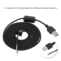 Miniatyrbild 8 av 8: 2 meter USB muslinjekabelbyte Reparationstillbehör för Logitech G9/G9X Game Mouse