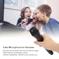 Miniatyrbillede 8 af 8: Realistisk propmikrofon til karaoke danseshows Øv mikrofonprop til karaoke sort Black