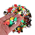 Miniatyrbillede 5 af 8: 100g PVC Konfet Jul Træer Hjorte Engel Gave Form Pailetter Sequin Dekoration til Jul