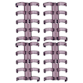 Miniatyrbilde 2 av 8: 20 stk. Bindingsringer Segmentert design Holder 60 ark 11mm Bindings tykkelse Kontorrekvisita Lilla
