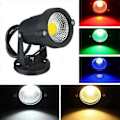 Pikkukuva 1 / 5: 7w Ip65 Led-valonheitin jalustalla ulkokäyttöön maisemaan puutarhapolulle Ac85-265v -DGJR Punainen