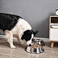 Miniatyrbillede 4 af 4: 2 Pak Stål Hundemadsskåle med Skridsikker Gummibase til Små, Mellemstore og Store Kæledyr - Ideelle Foder- og Vandskåle