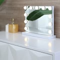 Miniatyrbilde 6 av 8: 10 LED-pærer med tre fargetemperaturer, dimbart speilbelysningssett for sminke, skjønnhetsbordlampe med USB-kabel, tre fargetemperaturer