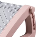 Miniatyrbillede 3 af 5: Fodskammel Massagerulle Funktion Enkel Stil Kompakt Plastmateriale Fodstøtte til Under Bord Hjemmekontor Pink
