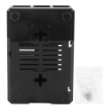 Miniatyrbilde 1 av 8: Beskyttende matt ABS-deksel for Raspberry Pi 3B 3B+ D-stil med skrue (svart)