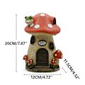 Miniatyrbillede 3 af 5: Resin Statue med Solcelle Huslamper til Udendørs Brug i Gårde Haver Plæner Verandaer Gårde og Gårde Flye1514 -CHN