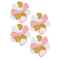 Miniatyrbillede 7 af 8: 4 stk. Papir Garland Hængende Dekoration Garland til Jubilæum Bryllup Valentinsdag (Hjerte 7,8 cm 3,1 tommer)
