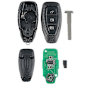 Miniatyrbilde 2 av 5: Bil Smart Fjernkontroll Nøkkel 3 Knapper Passer For Focus C-Max Mondeo Fiesta B-Max 433Mhz