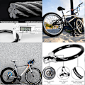 Miniatyrbillede 4 af 5: Cykel lås, kabellås, cykellås med nøgle, elektrisk scooter lås, meget stærk, meget sikker, til cykler, mountainbikes, scootere, motorcykler