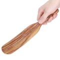 Miniatyrbillede 7 af 8: Teak Spatel Flad Form FoodGrade Træ Madlavning Spatel til Hjem Køkken Madlavning(25.5x6cm )